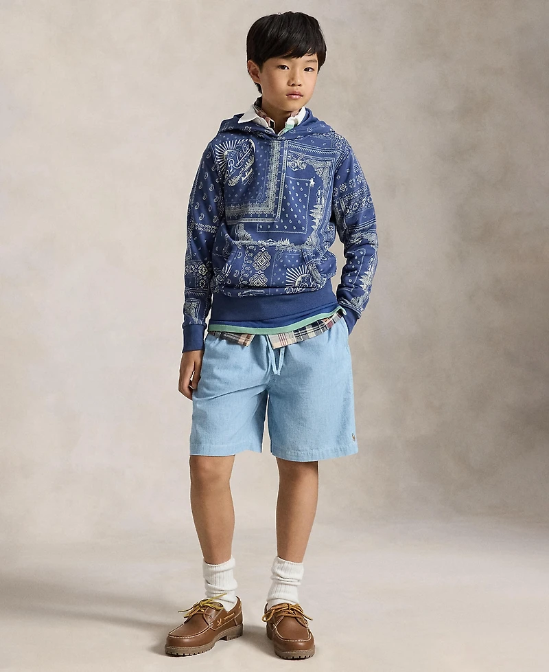Polo Ralph Lauren Boys' 8-20 Bandanna Print Long-Sleeve Hoodie