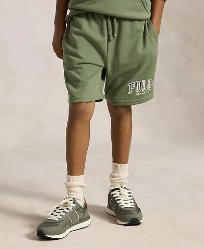 Polo Ralph Lauren Boys' 8-20 Madras-Logo French Terry Shorts