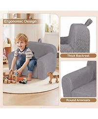Slickblue Kids Couch with Anti-Slip Bottom, Portable Toddler Seating
