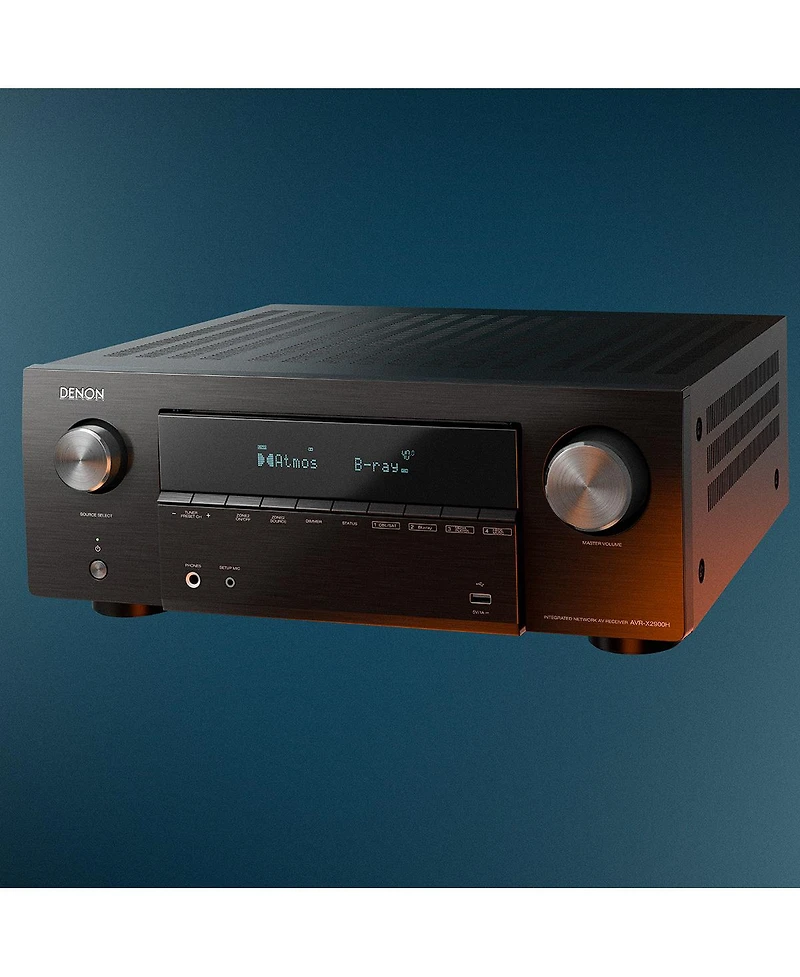 Denon Avr-X2900H 7.2 Ch 95W 8K Av Receiver Powered by Heos with Dolby Atmos