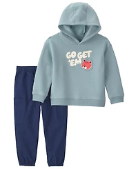 Carter's Toddler Boys' 2T-5T Go Get Em Tiger Fleece Hooded Sweatshirt and Pants, 2-Piece Set
