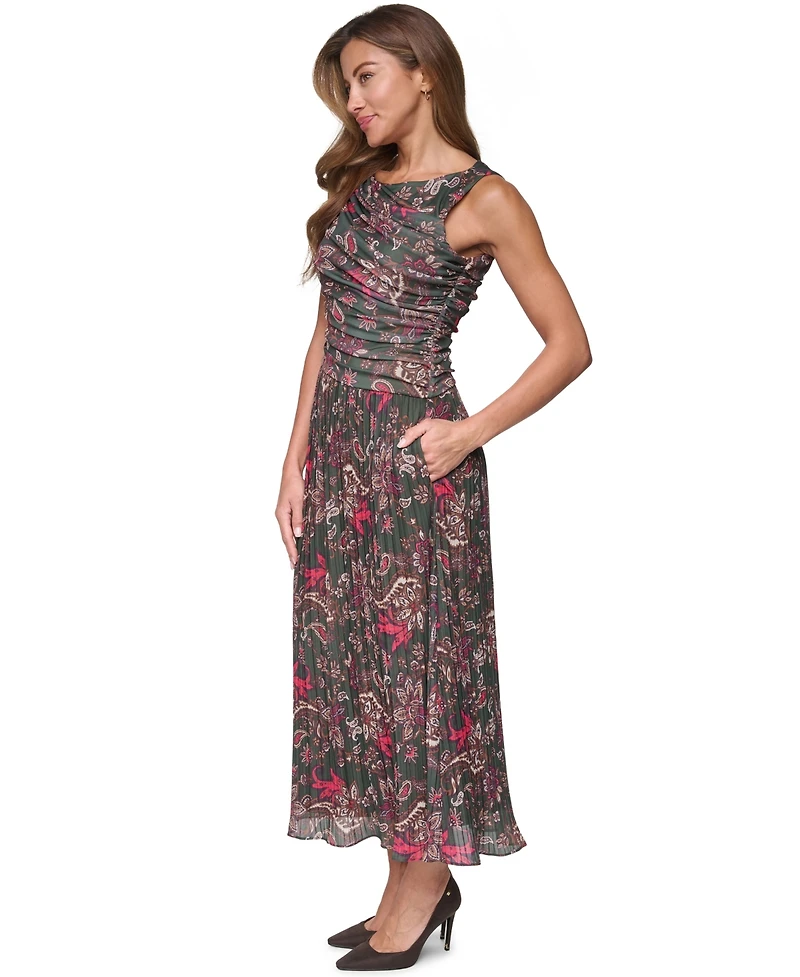 Vince Camuto Women's Boat Neck Twofer Dress