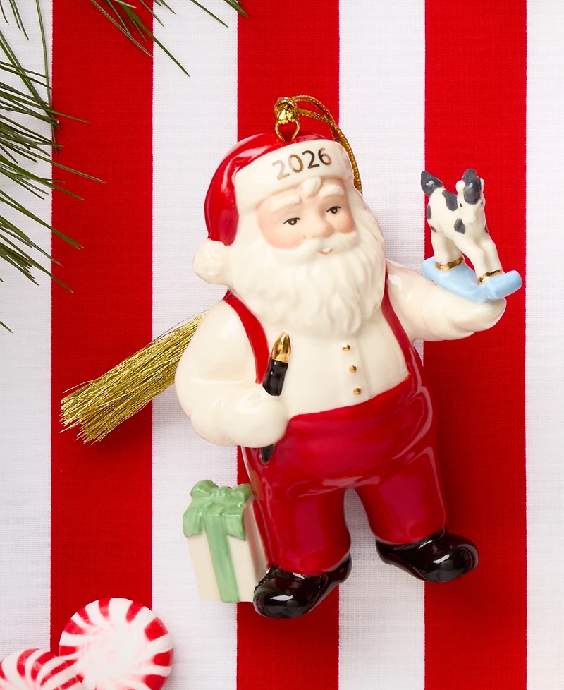 Lenox 2026 Santa Working in His Workshop Ornament
