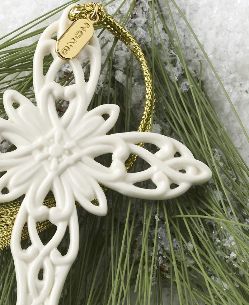 Lenox 2026 Snow Fantasies Cross Ornament