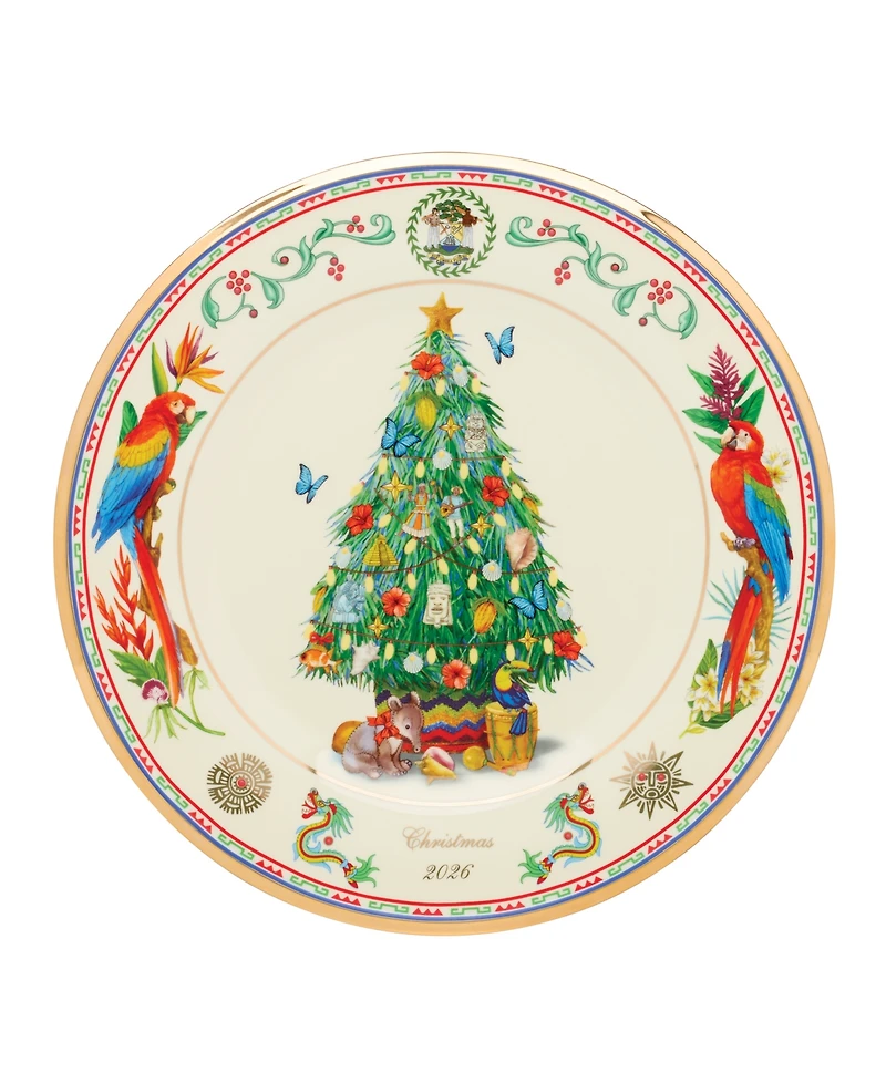 Lenox 2026 Trees Around The World Belize Collector Plate