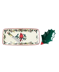 Lenox Winter Greetings 3-Piece Tray and Spreader Set