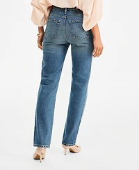 I.n.c. International Concepts Women's High-Waist Straight-Leg Jeans, Macy's Exclusive