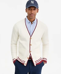 Club Room Men's Varsity Tipped Cardigan Sweater, Macy's Exclusive