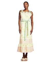 Coast Women's Printed Ruffle Midi Dress