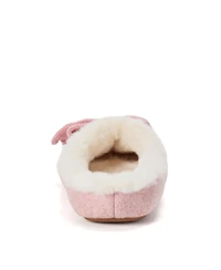 Dearfoams Women's Josie Knit Clog Slipper with Bow