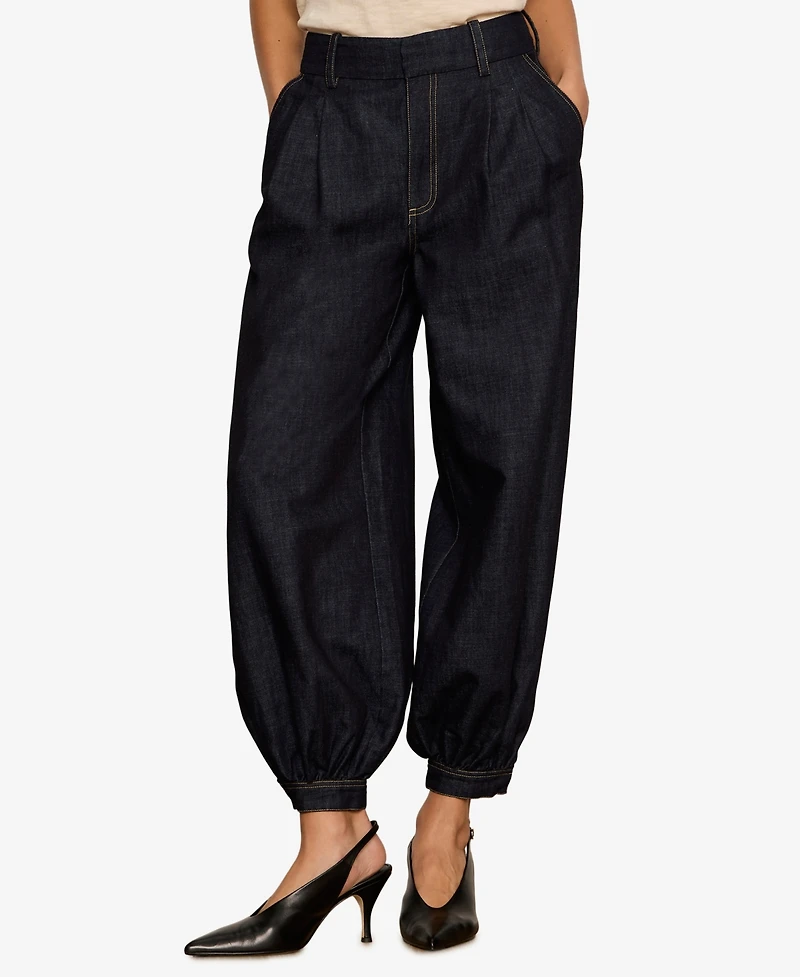 Sanctuary Women's Mid-Rise Balloon-Leg Ankle Jeans