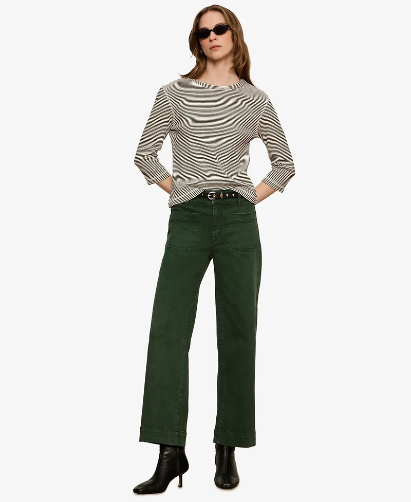 Sanctuary Women's 3/4-Length Sleeve Crewneck T-Shirt