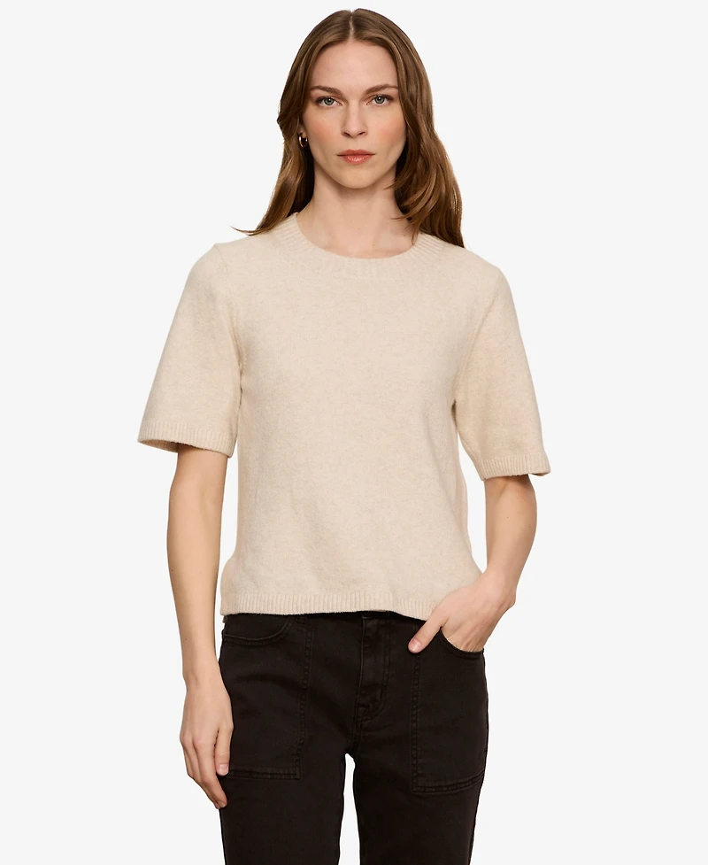 Sanctuary Women's Short-Sleeve Crewneck Sweater