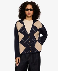 Sanctuary Women's Arden Long-Sleeve V-Neck Sweater