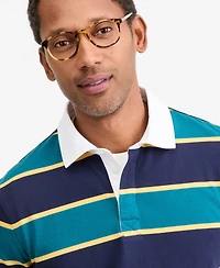 Club Room Men's Stripe Short-Sleeve Rugby Shirt, Macy's Exclusive