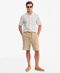 Club Room Men's Bennet Poplin Floral-Print Short-Sleeve Shirt, Macy's Exclusive