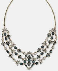 Marchesa Stone Layered Statement Necklace, 16"