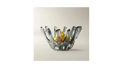 Z Gallerie Bossa Glass Bowl - Smoke