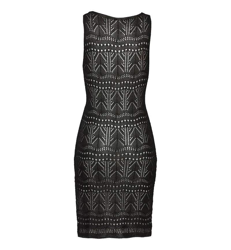 Lascana Women's Crochet Short Dress Cover up Beach