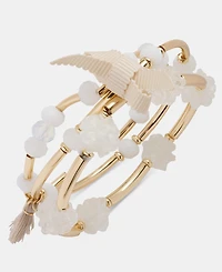 Lonna & Lilly Flower Bead Stretch Bracelets, 3-Piece Set