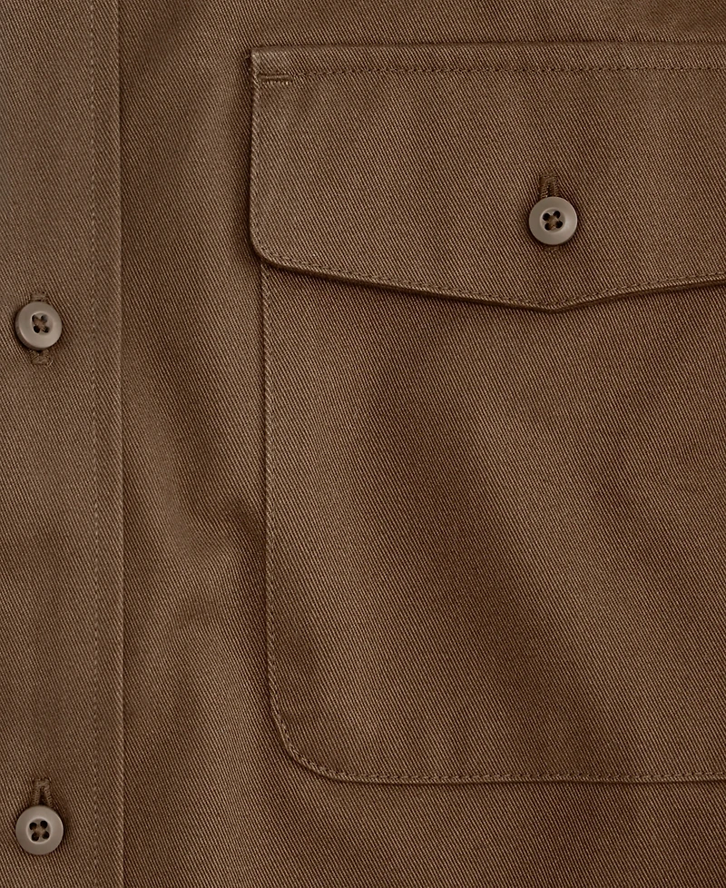 Club Room Men's Cotton Heavy Twill Overshirt, Macy's Exclusive