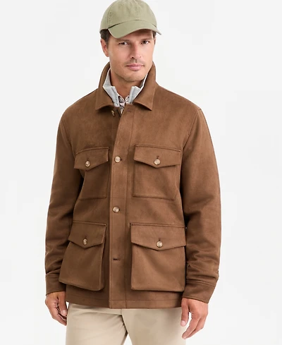 Club Room Men's Faux-Suede Jacket, Created for Macy's
