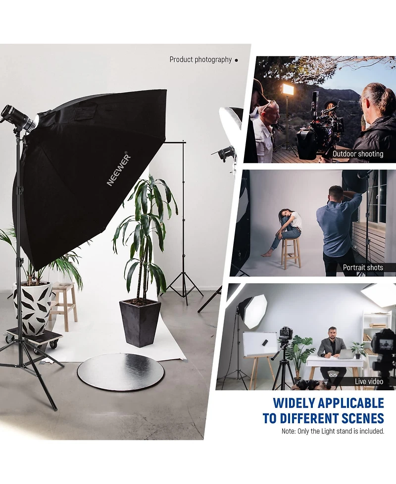Neewer Photography Light Stand with 9.2feet, 5.5lb, 2.5kg