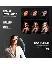 Neewer MS60B Led Video Light with 65W, 40000lux, 2700K-6500K