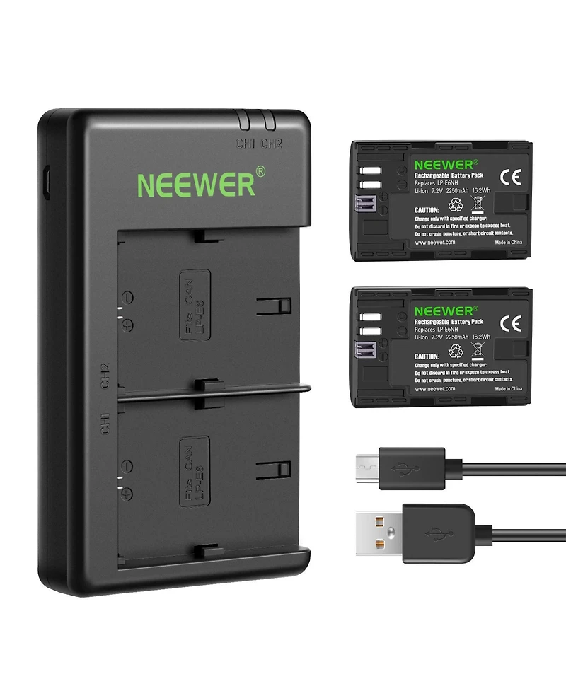 Neewer Lp-E6NH Camera Battery and Charging Accessory with 2250mAh for Canon Eos R7