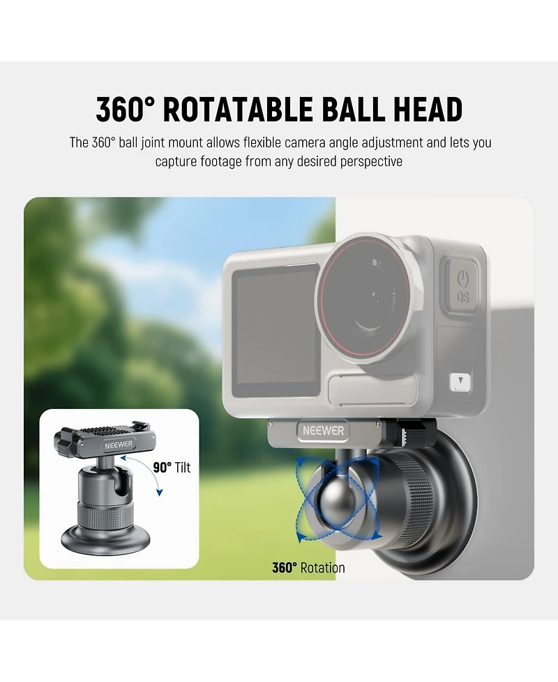 Neewer AC013 Camera Mounting Accessory for Dji Osmo 360 / Action 5 Pro/4/3