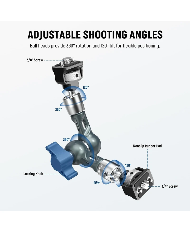 Neewer UA082 Camera Mounting Accessory with 6.6 lbs for SmallRig Cage Rig