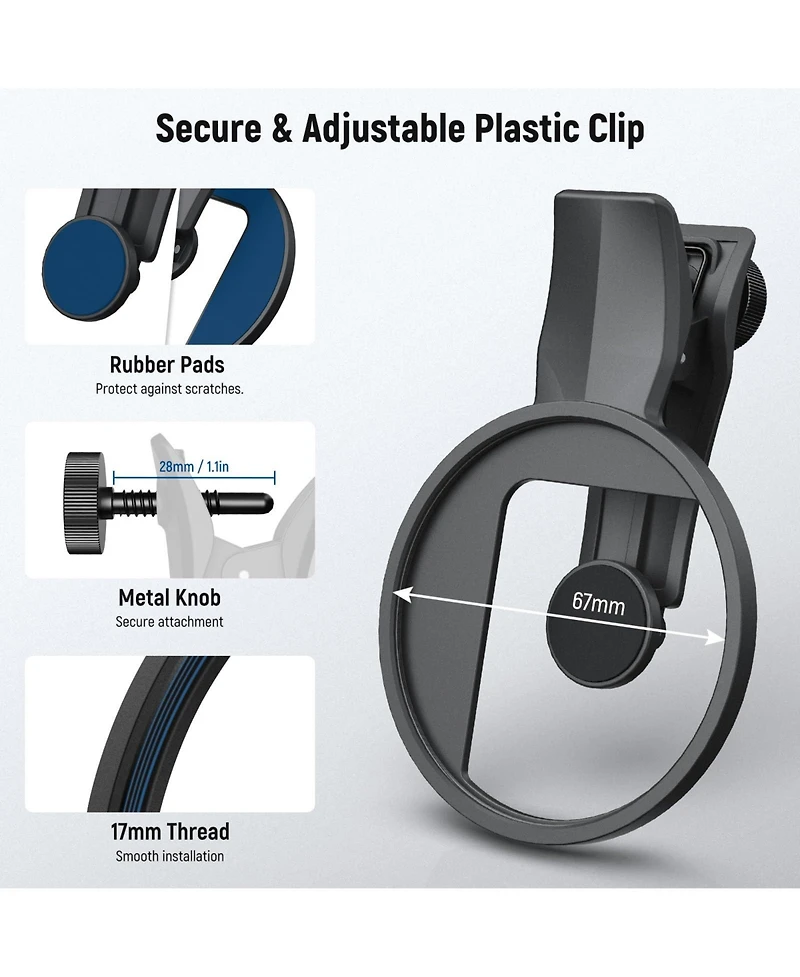 Neewer LA007 Camera Lens Accessory for select iPhone models