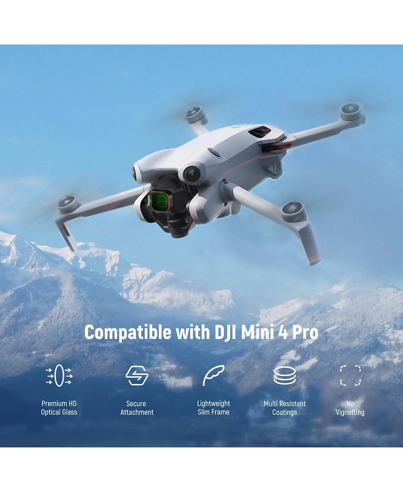 Neewer ND8 Camera Lens Accessory with Cpl, ND8, ND16 for Dji Mini 4 Pro