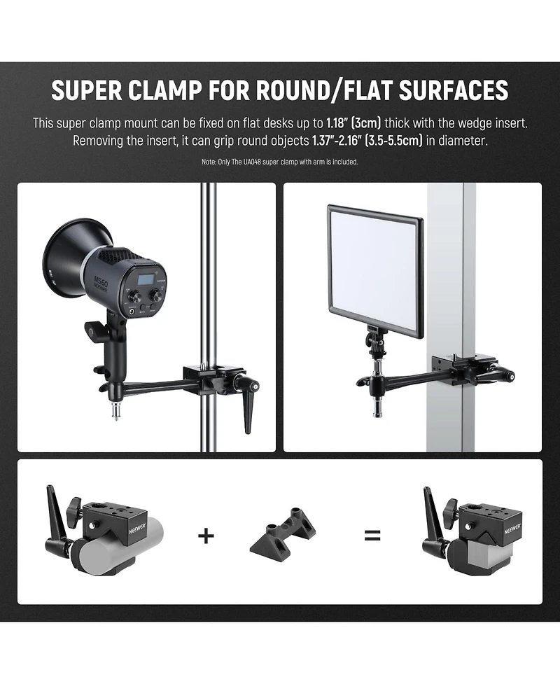 Neewer Camera Mounting Accessory with 33lb, 15kg