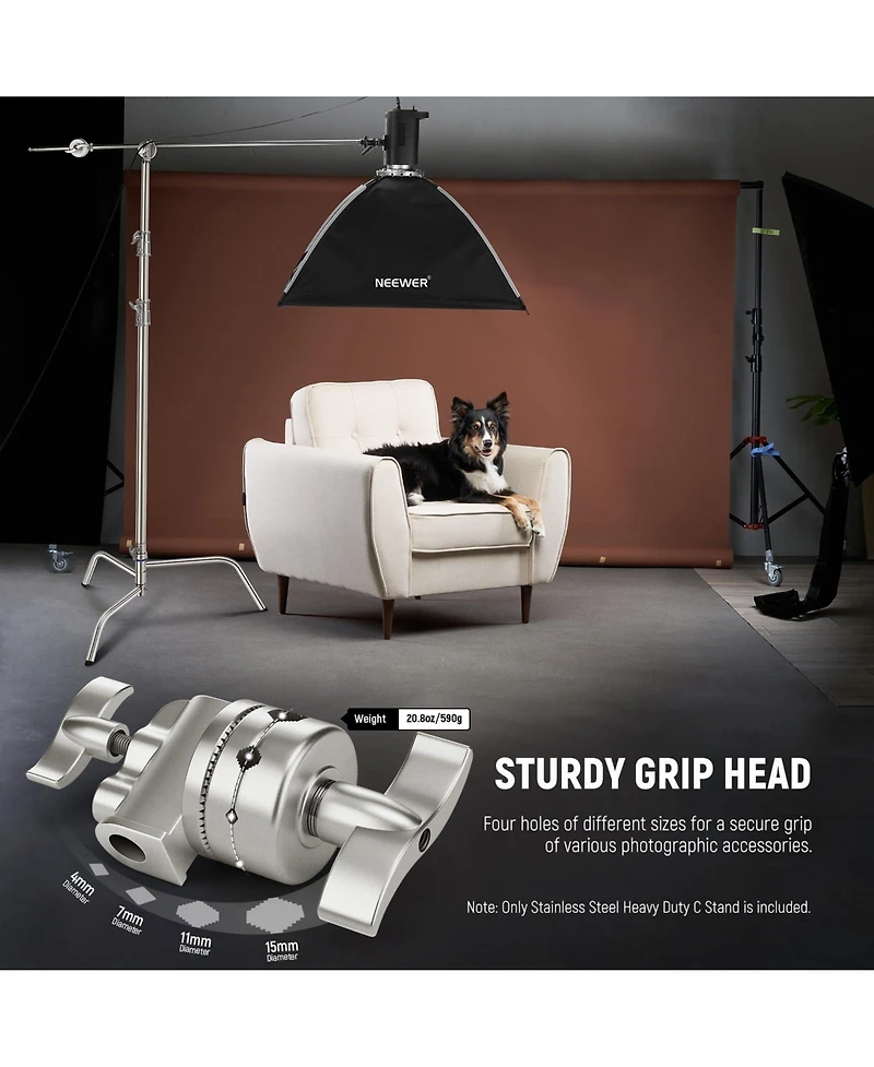 Neewer SC320Q Photography Light Stand with 10.5feet, 4.2feet, 44lb