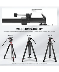 Neewer Camera Tripod with 2 inch, 33lbs for select Canon, Nikon and Sony cameras