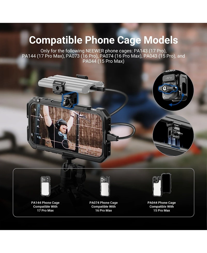 Neewer PA129 Camera Mounting Accessory for select iPhone and Android mobile devices
