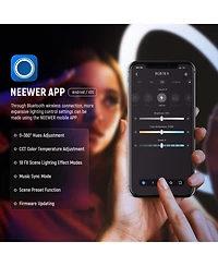 Neewer Rgb18 Ring Light with 18 Inch, 42W, RGB for select iPhone models