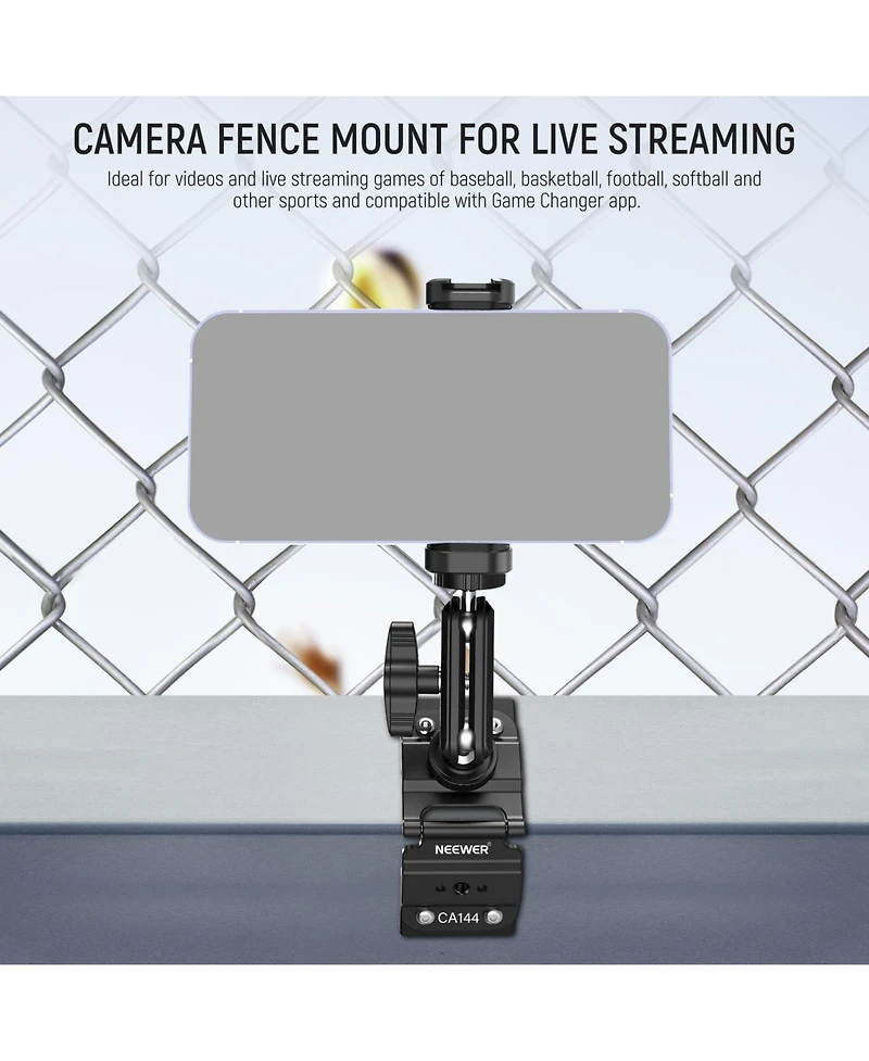 Neewer CA144 Camera Mounting Accessory for select GoPro, Dji and Insta360 action cameras