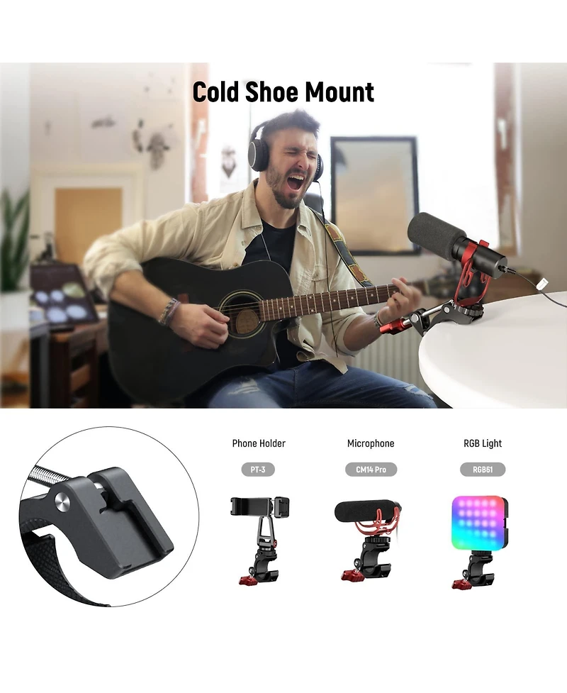 Neewer ST81 Camera Tripod with 4 Inch, 8 Inch, 4 kg for SmallRig Magic Arm