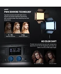 Neewer RGB1200 Led Video Light with 60W, 22000Lux, 2500K-8500K