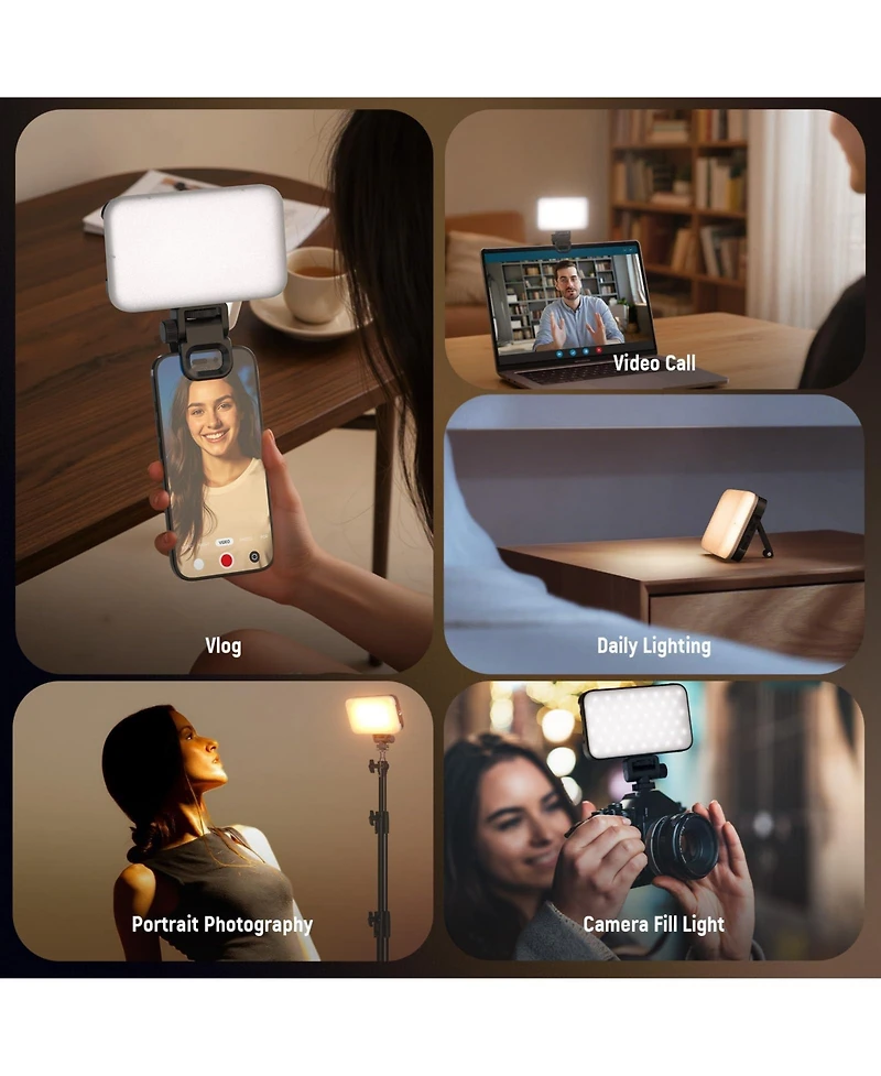 Neewer N15 Led Video Light with 2000mAh, 9000K, CRI80 for select iPhone models