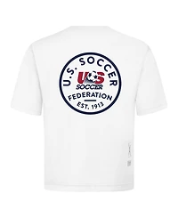 LevelWear Men's White Usmnt Luxe Signature Knit Transit T-Shirt