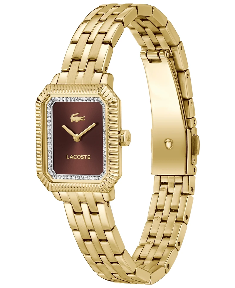 Lacoste Women's Quartz Parisienne Gold-Tone Stainless Steel Bracelet Watch 22.8mm
