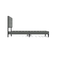 Glenwillow Home Upholstered Complete Bed Queen Stone