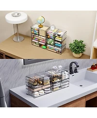 Xdovet Stackable Desk Organizer Drawers Office Supplies