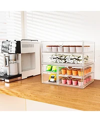 Xdovet Organizer 6 Drawers Bathroom Makeup Desk Office Pencil Storage
