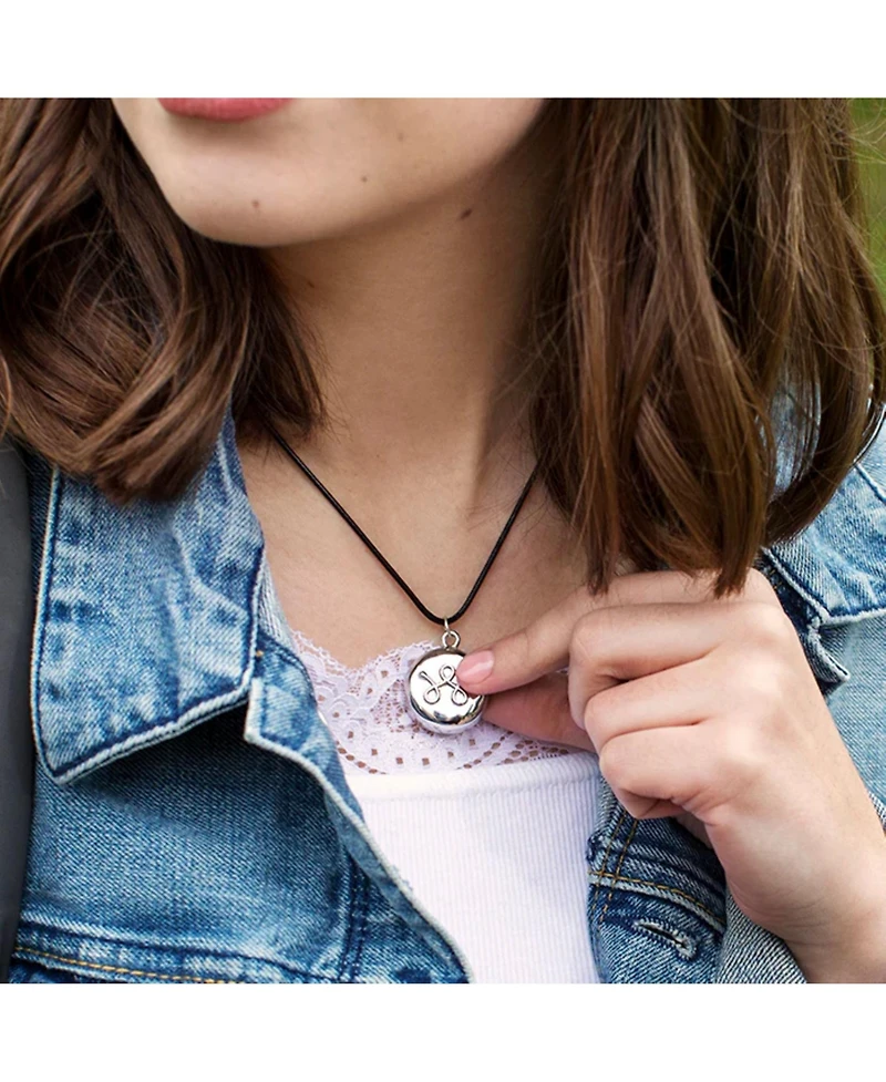 InvisaWear Silver Leather Necklace