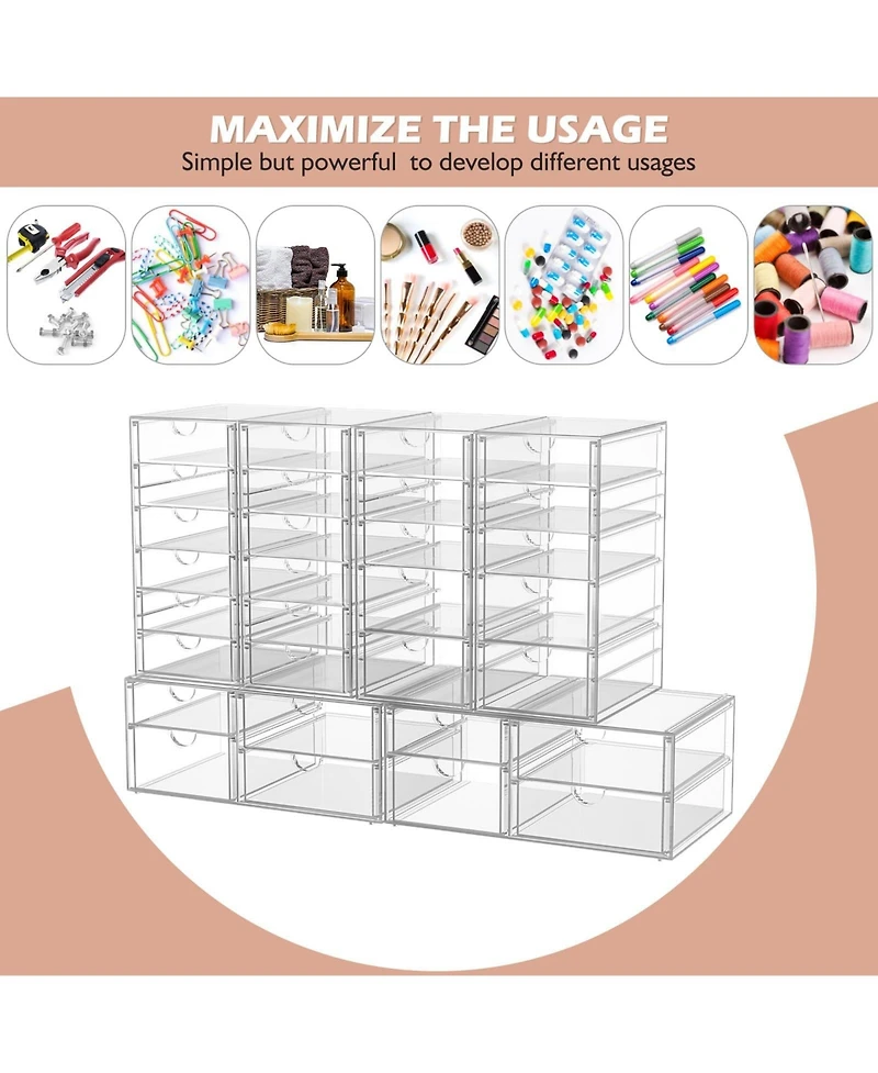 Xdovet Desk Organizer 7 Drawers Makeup Storage