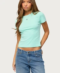Edikted Women's Marleaux Fitted T Shirt